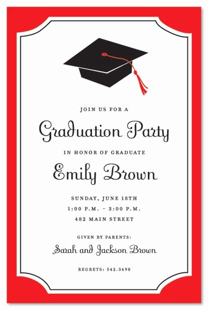 Graduation Party Invitation Template Free Elegant Graduation Invitations