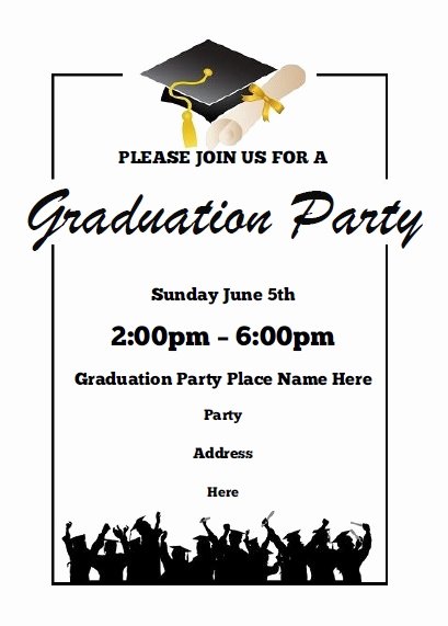 Graduation Party Invitation Template Free Elegant Graduation Party Invitations Free Printable