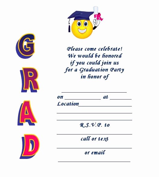 Graduation Party Invitation Template Free Fresh Free Printable Graduation Party Invitations Templates