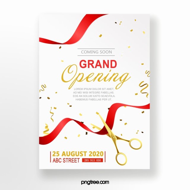 Grand Opening Invitation Template Free Awesome Grand Opening Celebration Invitation Template for Free