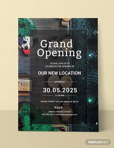 Grand Opening Invitation Template Free Beautiful 19 Opening Invitation Templates Psd Ai