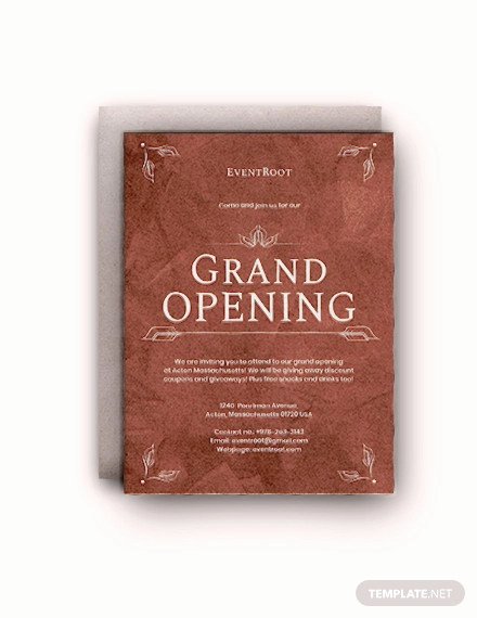 Grand Opening Invitation Template Free Best Of 19 Opening Invitation Templates Psd Ai