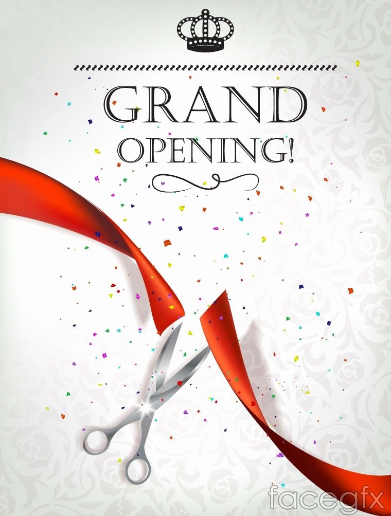 Grand Opening Invitation Template Free Fresh Exquisite Opening Ceremony Invitation Poster Vector