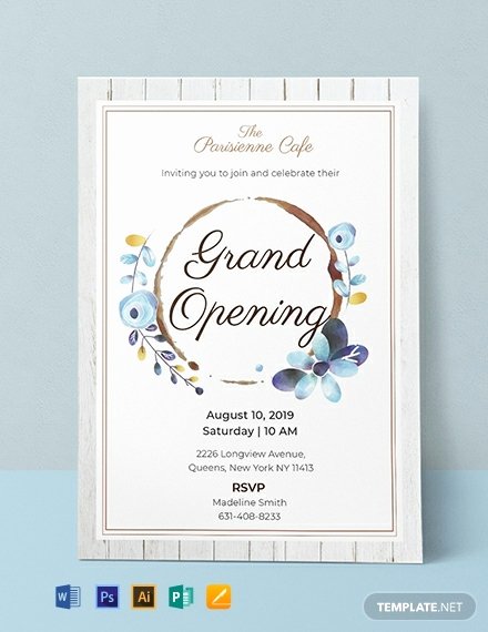 Grand Opening Invitation Template Free Inspirational 19 Opening Invitation Templates Psd Ai