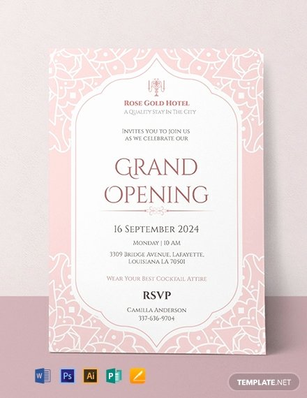 Grand Opening Invitation Template Free New Free Grand Opening Invitation Card Template Download 636