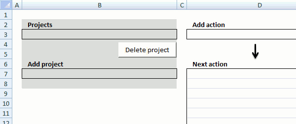 Gtd Project Planning Template Luxury Excel Template Getting Things Done [vba]