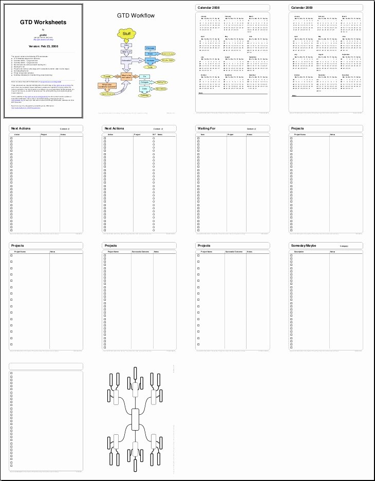 Gtd Project Planning Template New My Gtd Products Getting Things Done