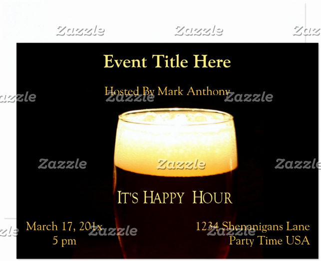 Happy Hour Invitation Template Beautiful 14 Happy Hour Invitation Designs &amp; Templates Psd Ai