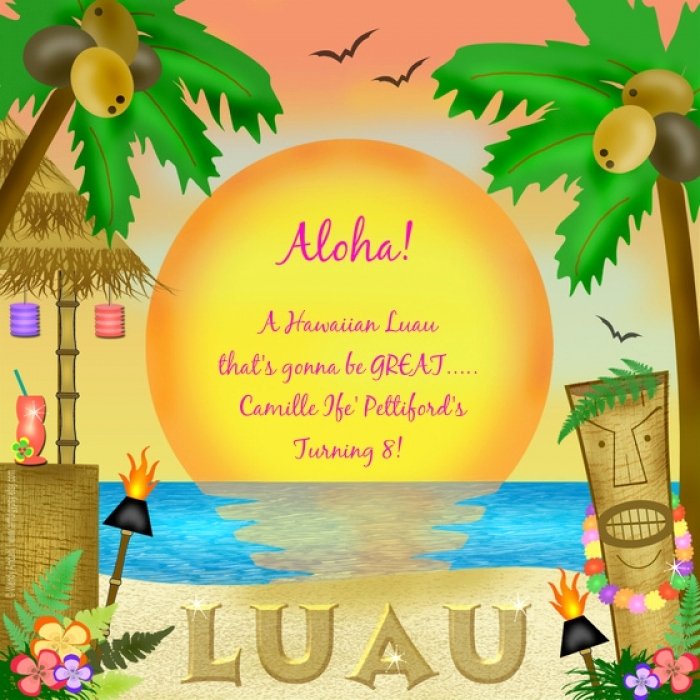 Hawaiian themed Invitation Template Fresh Beautiful Hawaiian themed Invitation Templates Free