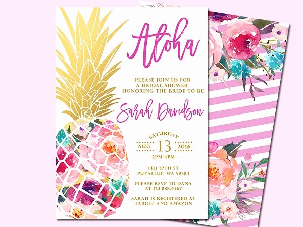 Hawaiian themed Invitation Template Unique 14 Luau Invitation Designs &amp; Templates Psd Ai