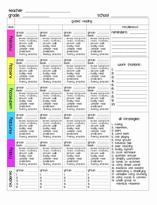 Head Start Lesson Plan Template Best Of Guided Reading Lesson Plan Template