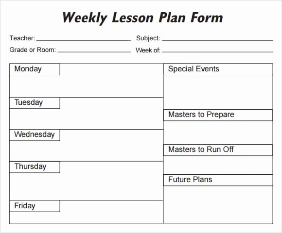 Head Start Lesson Plan Template Elegant 5 Free Lesson Plan Templates Excel Pdf formats