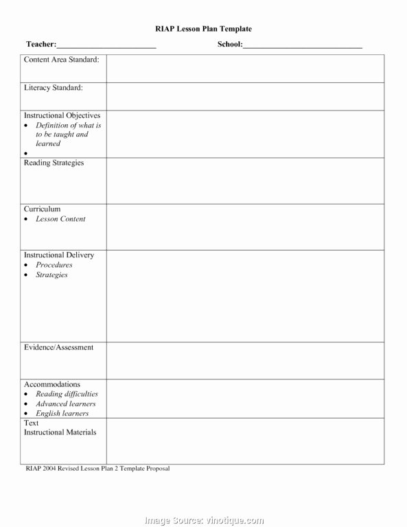 Head Start Lesson Plan Template Elegant Early Head Start Lesson Plan Template – Puny