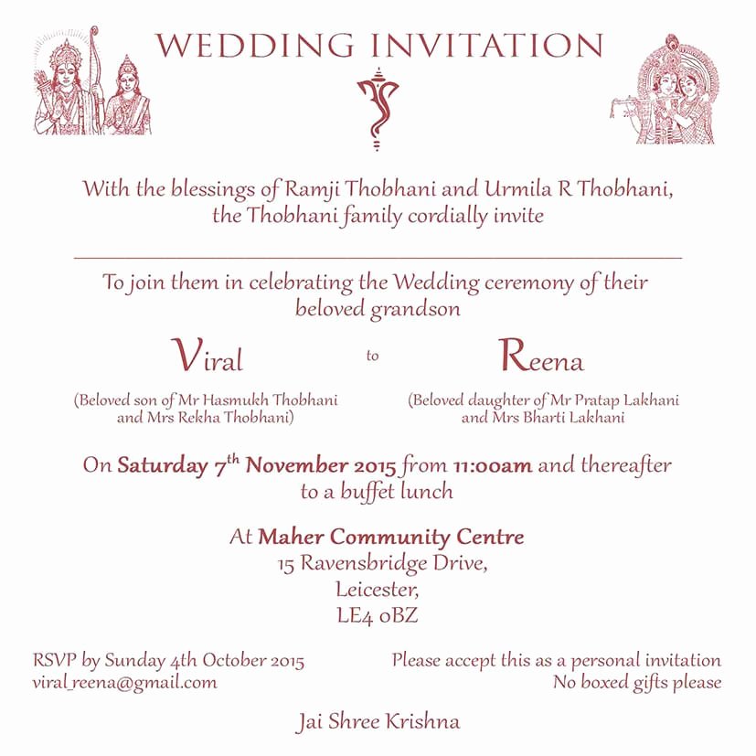 Hindu Wedding Invitation Template Lovely Hindu Wedding Invitation Wordings Here to View Our