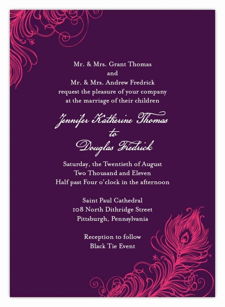 Hindu Wedding Invitation Template Luxury Indian Wedding Invitation Wording Template