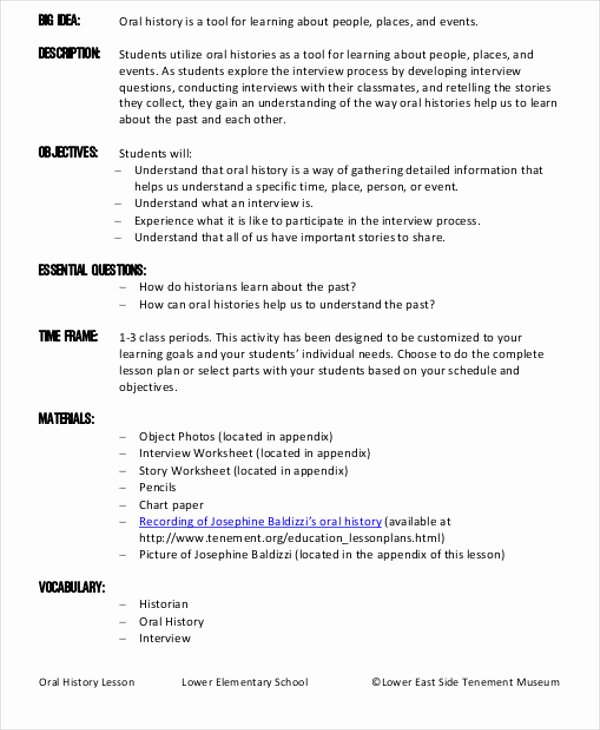 History Lesson Plan Template Best Of 47 Lesson Plan Samples