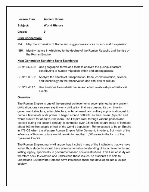 History Lesson Plan Template Best Of Teaching American History – Lesson Plan Template social