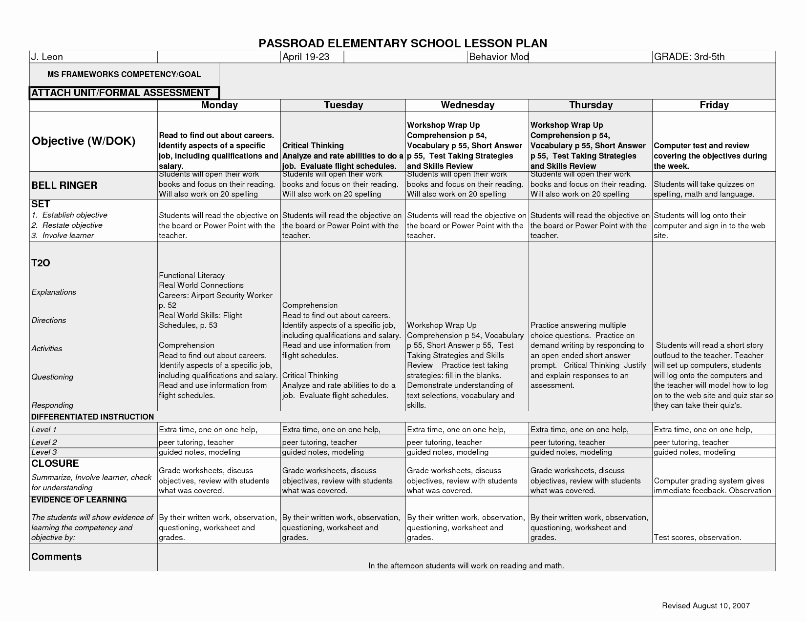 History Lesson Plan Template Lovely 12 Best Of Elementary Art History Worksheets Art