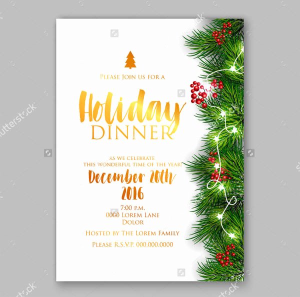 holiday dinner invitations