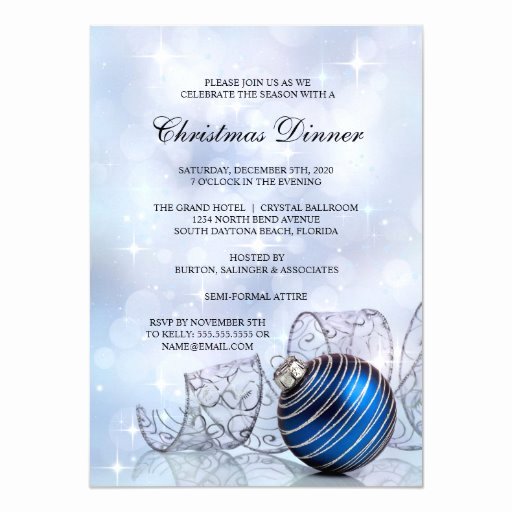 Holiday Dinner Invitation Template New Christmas Dinner Party Invitation Template