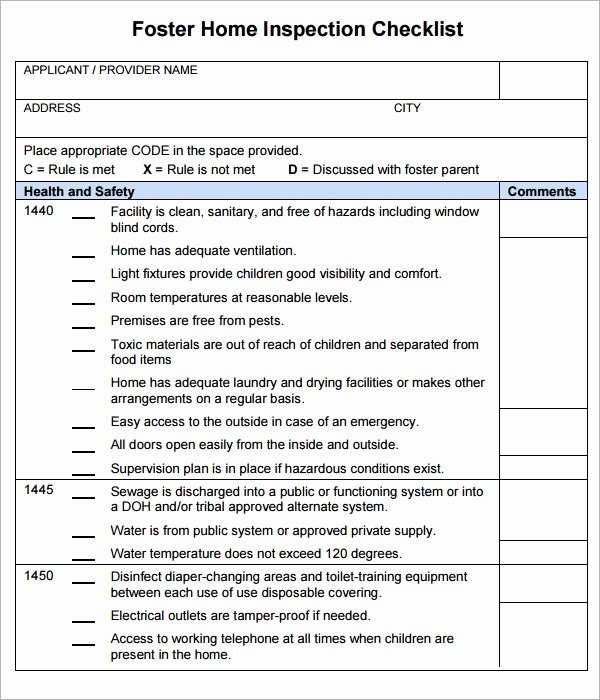 Home Inspection form Template Luxury Free 10 Sample Home Inspection Checklist Templates In