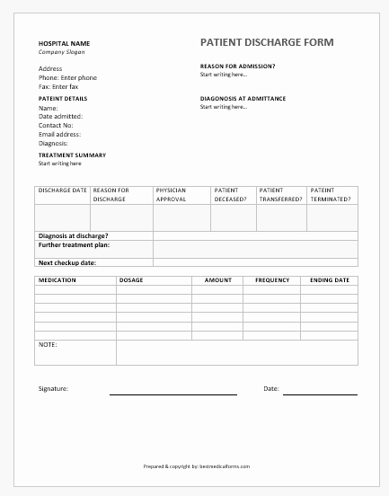 Hospital Discharge form Template Inspirational Blood Pressure Tracker Customizable Ms Excel Template
