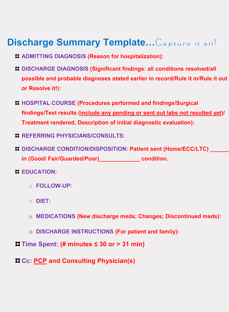 Hospital Discharge form Template Lovely 11 Free Discharge Summary forms In General format