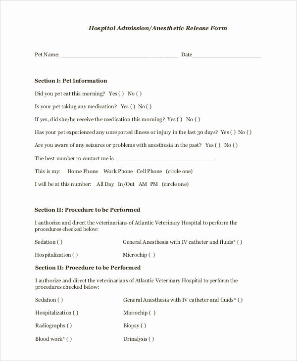 Hospital Release form Template Awesome 47 Printable Release form Samples &amp; Templates Pdf Doc