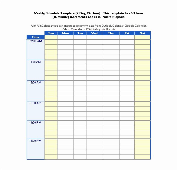 Hour by Hour Schedule Template Fresh 22 24 Hours Schedule Templates Pdf Doc Excel