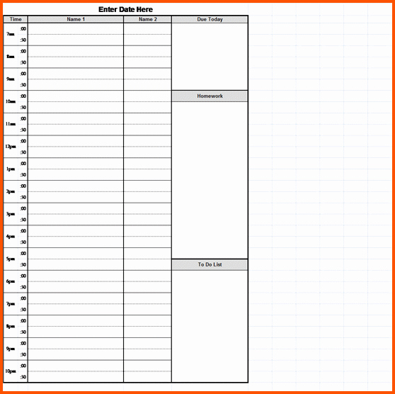 Hour by Hour Schedule Template Luxury 11 Hourly Schedule Template