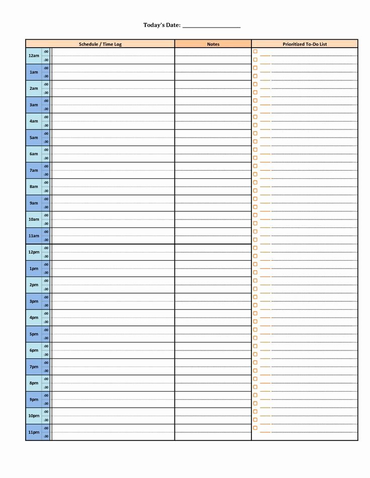 Hour by Hour Schedule Template Unique Pin by Lisa Kincaid On Planner Ideas