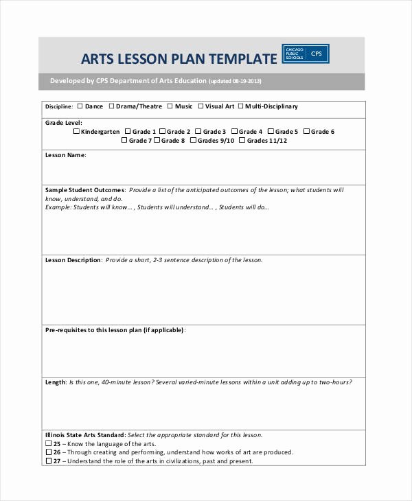 Ib Lesson Plan Template Unique 59 Lesson Plan Templates Pdf Doc Excel