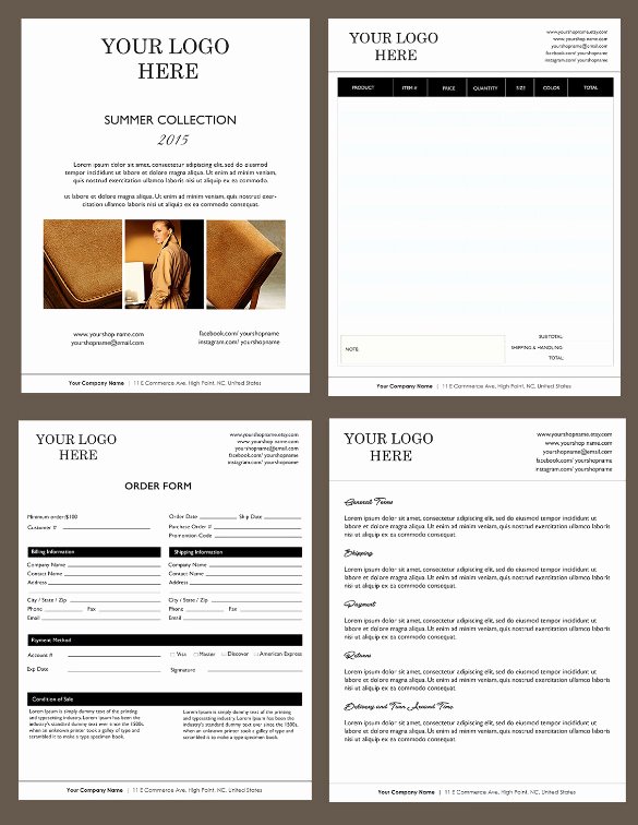 Indesign order form Template Best Of 58 Psd Catalogue Templates Psd Illustrator Eps