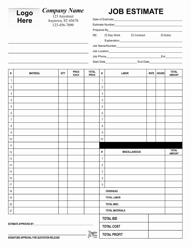 Indesign order form Template Elegant Free Business forms Templates