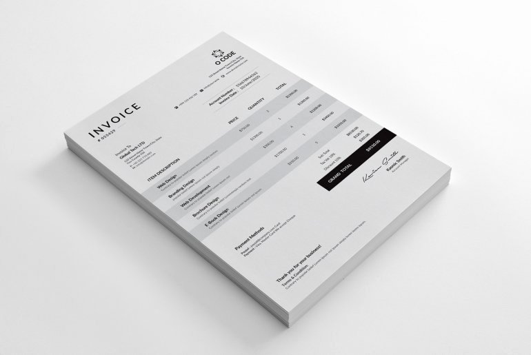 Indesign order form Template Luxury 30 Modern Invoice Templates Word Excel Indesign