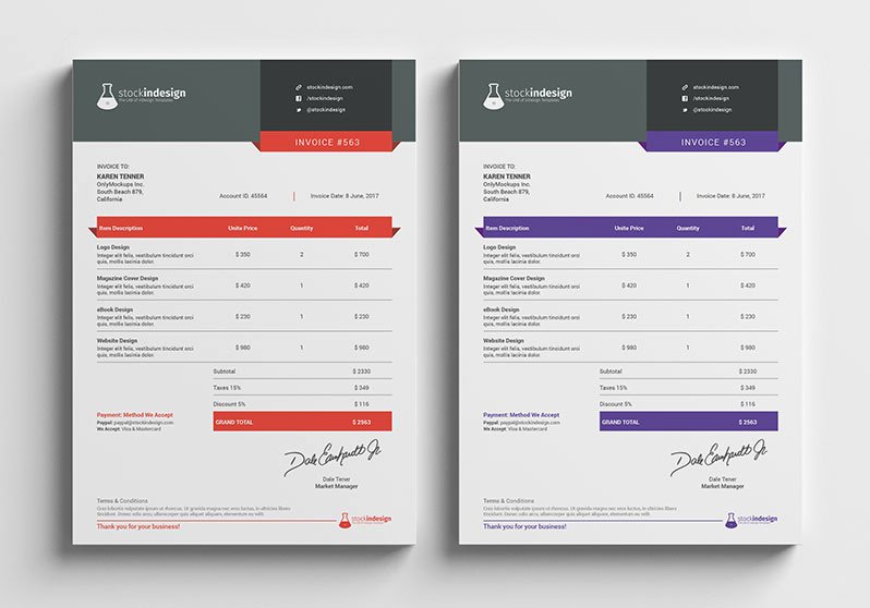 Indesign order form Template New Graphic Design Invoice Template Indesign