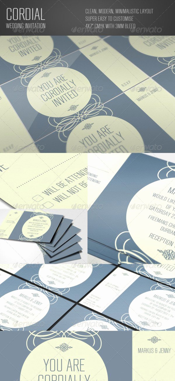 Indesign Wedding Invitation Template Inspirational 37 Awesome Psd &amp; Indesign Wedding Invitation Template