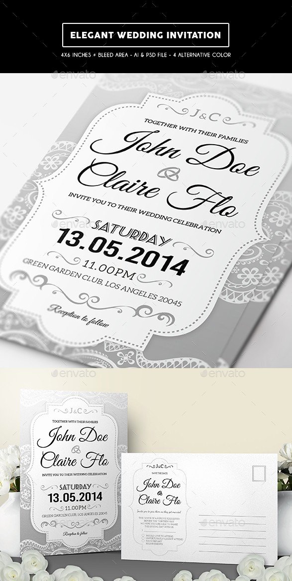 Indesign Wedding Invitation Template Inspirational 37 Awesome Psd &amp; Indesign Wedding Invitation Template