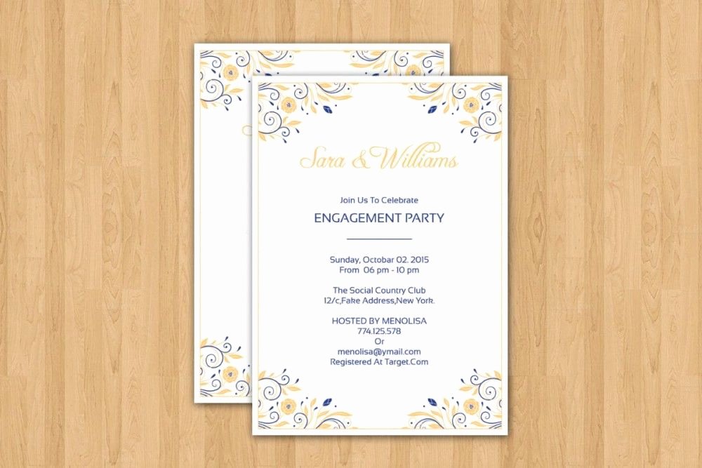 Indesign Wedding Invitation Template Lovely 20 Engagement Invitation Template Word Indesign and Psd