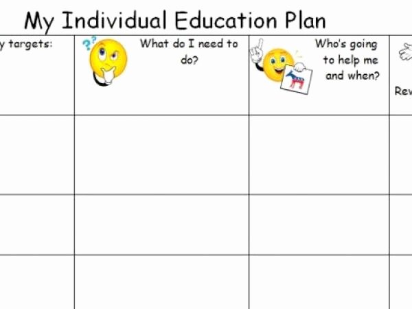 Individual Education Plan Template Fresh Free Individual Education Plan Iep Lesson Plans