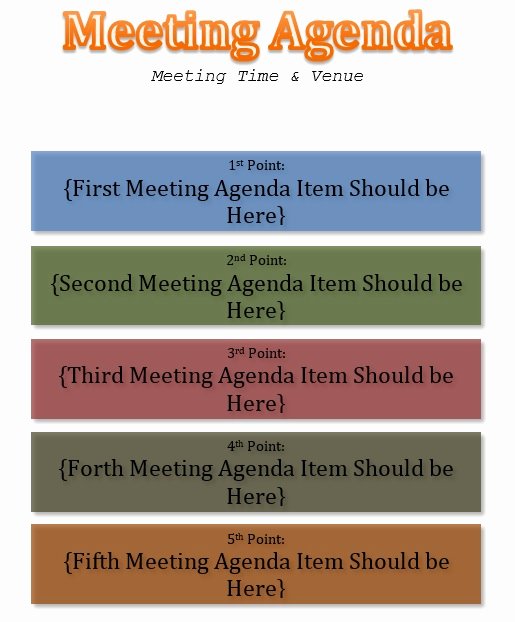 Informal Meeting Agenda Template Elegant 10 Free Sample Informal Agenda Templates for Your Casual