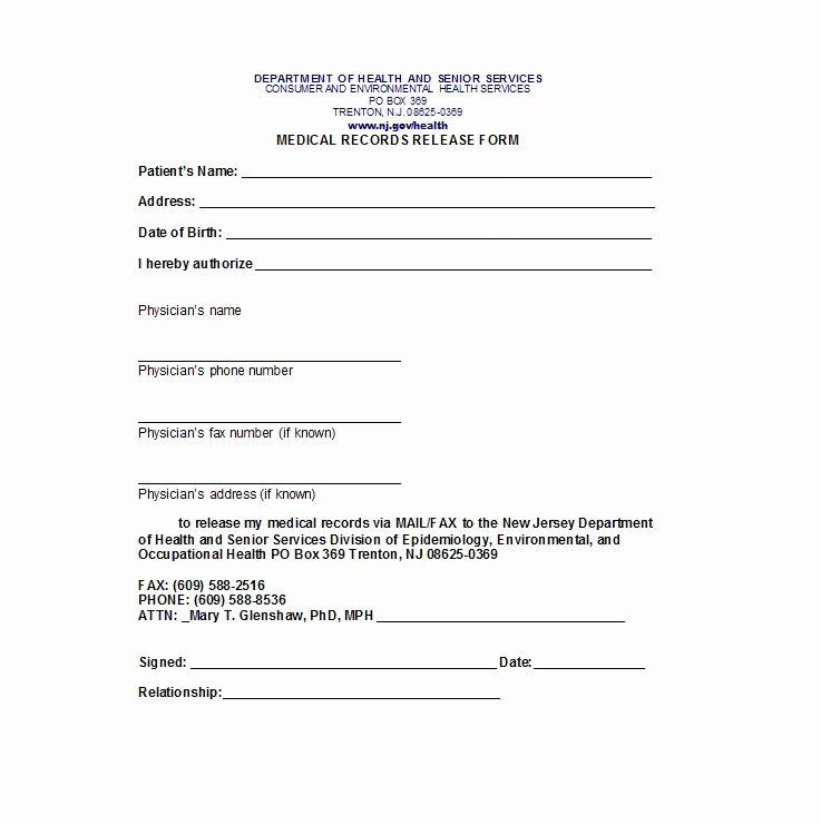 Information Release form Template Elegant 30 Medical Release form Templates Template Lab