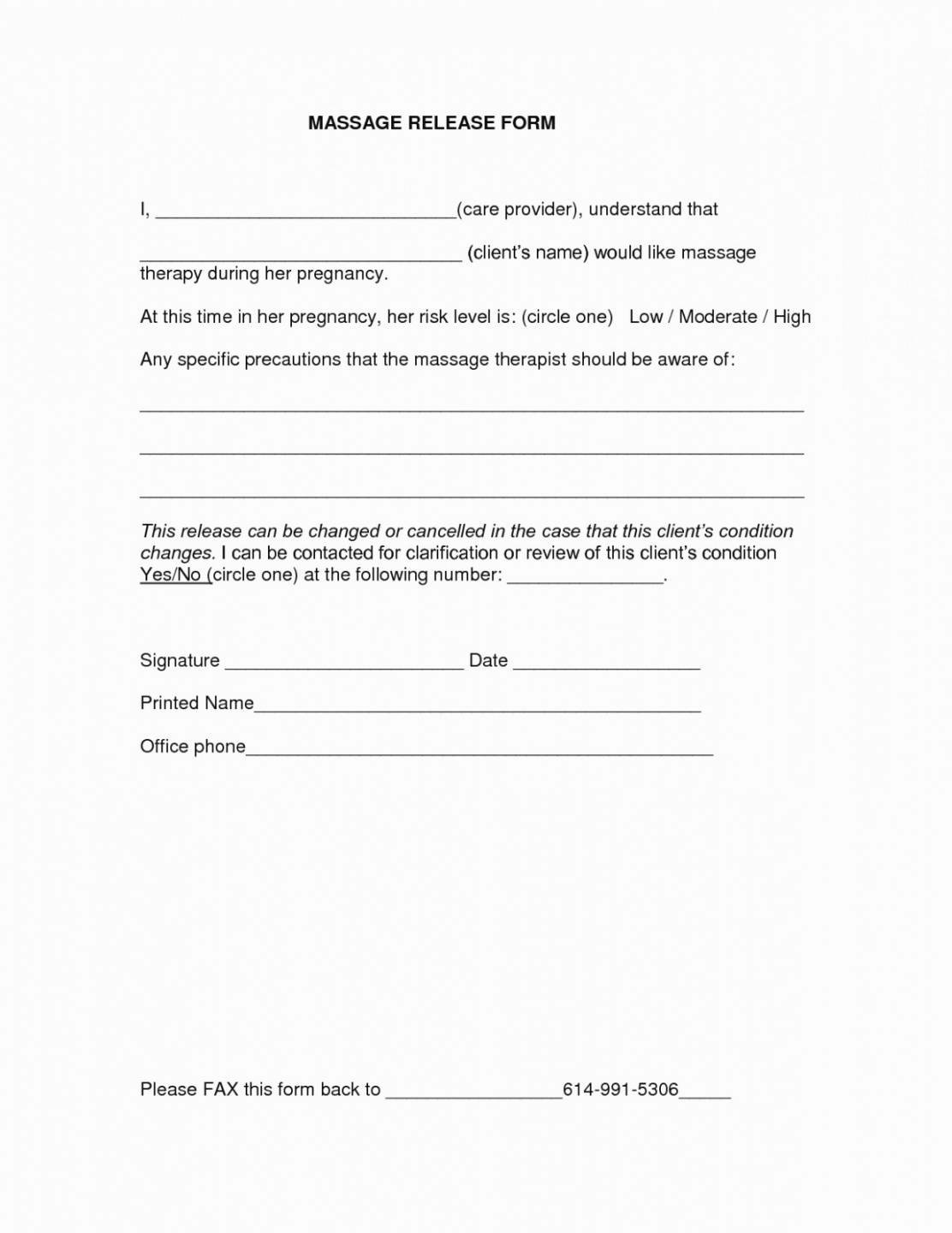 Information Release form Template Fresh Release Information form Counseling Template