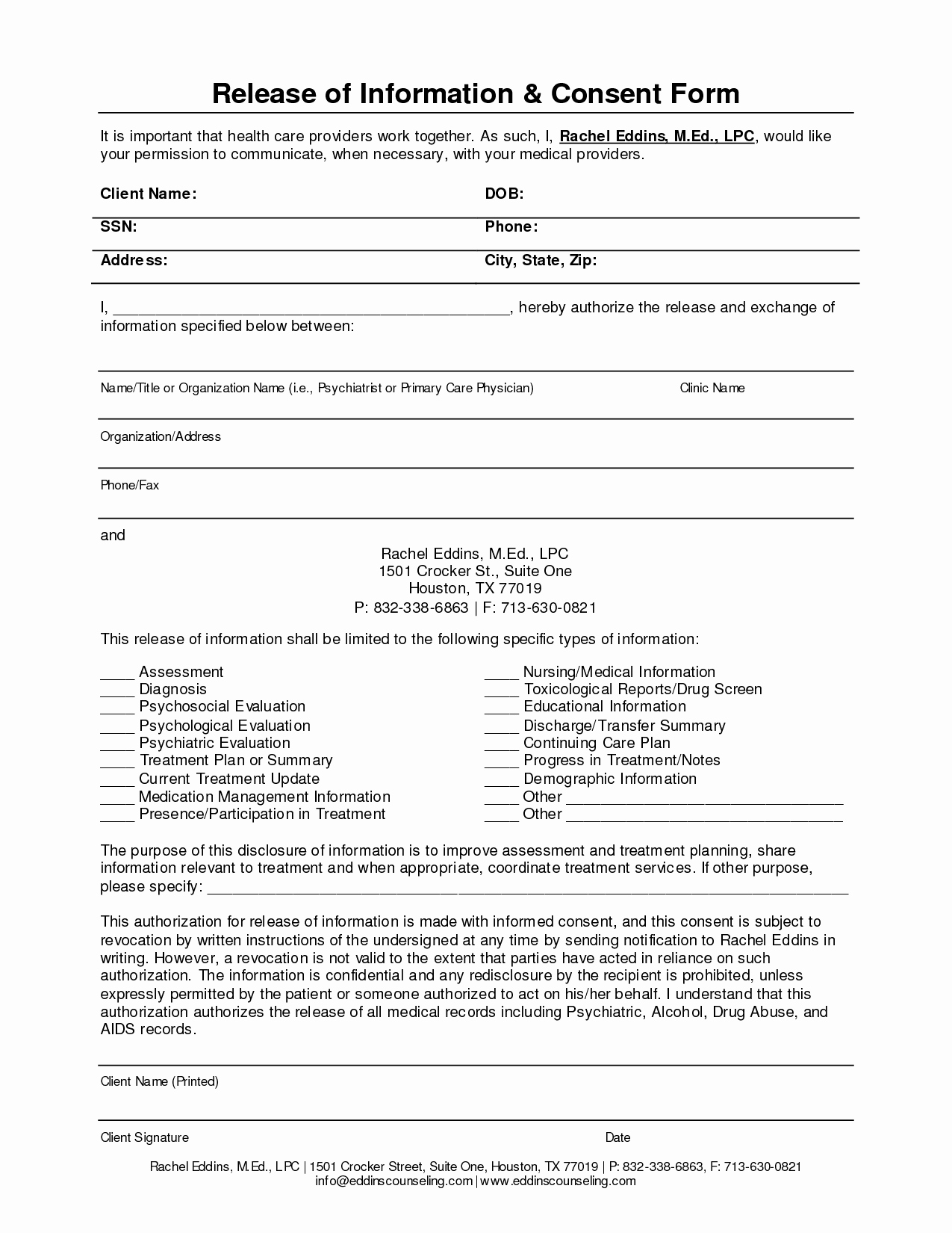 Information Release form Template Inspirational Release Information form Template