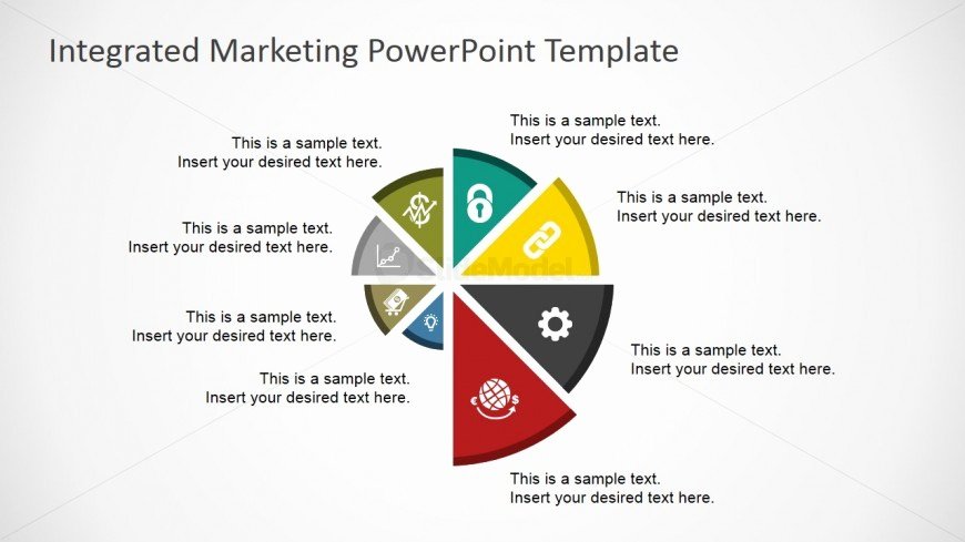 Integrated Marketing Plan Template Awesome Flat Spyral Chart for Powerpoint Slidemodel