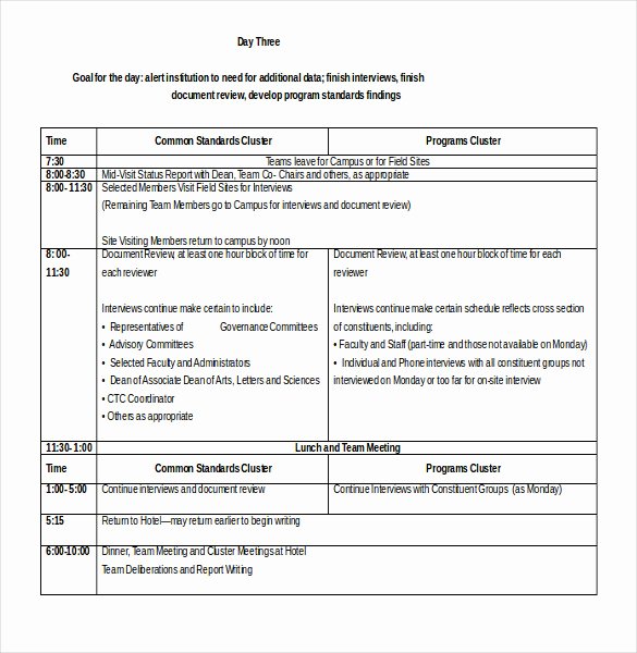 Interview Schedule Template Excel Beautiful 25 Word Schedule Templates Free Download