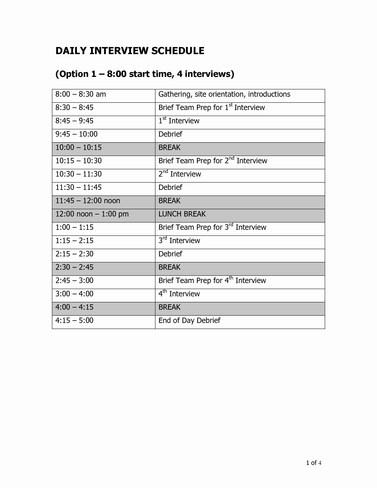 Interview Schedule Template Excel Luxury Best S Of Interview Agenda Template Interview