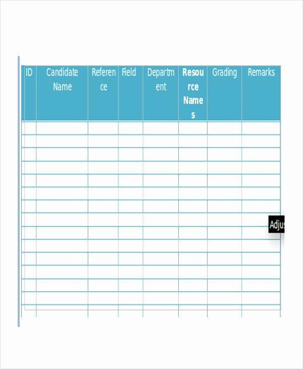 Interview Schedule Template Excel New Interview Schedule Template 11 Free Word Pdf Documents