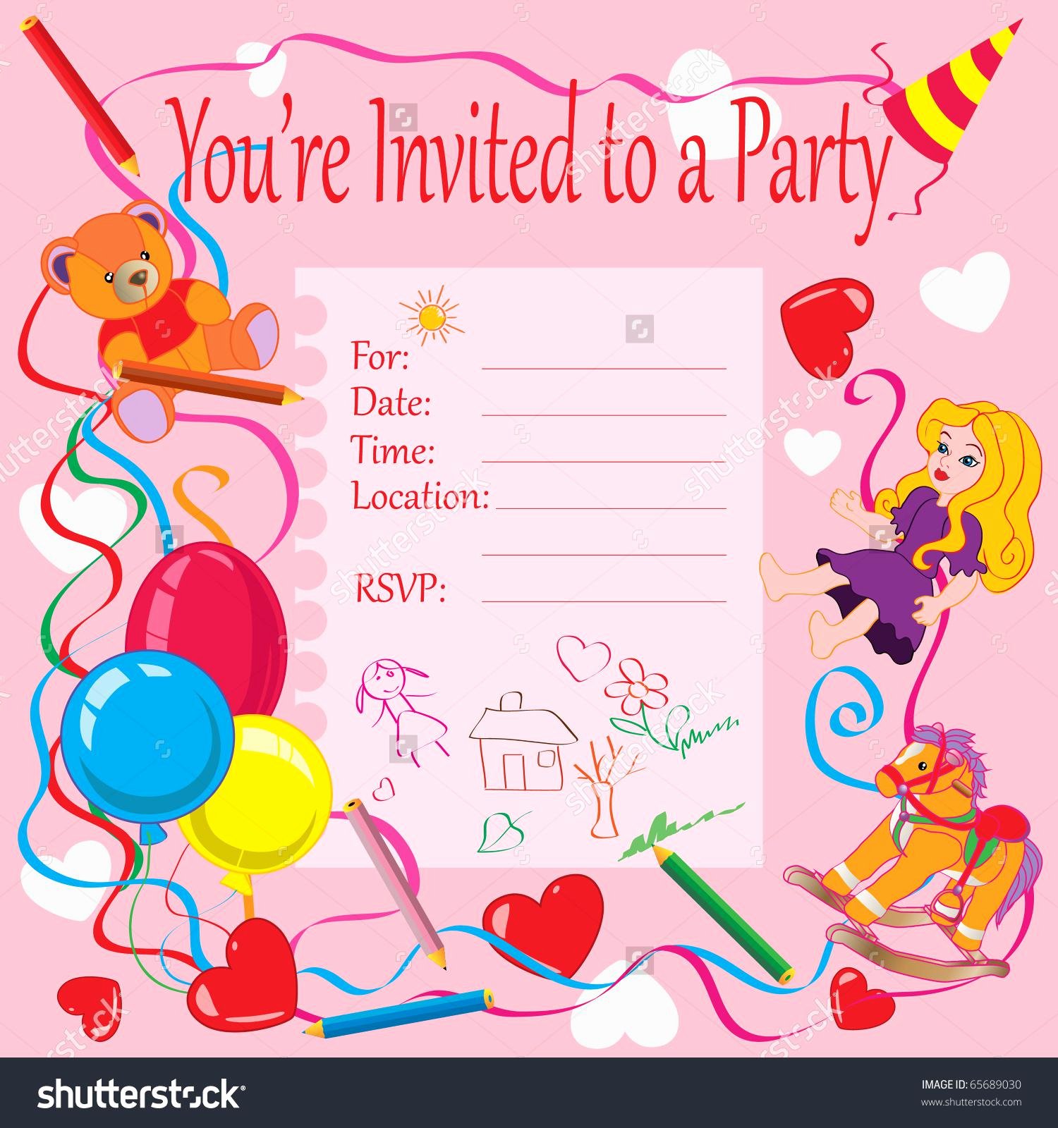 Kids Party Invitation Template Lovely 4 Step Make Your Own Birthday Invitations – Free Sample