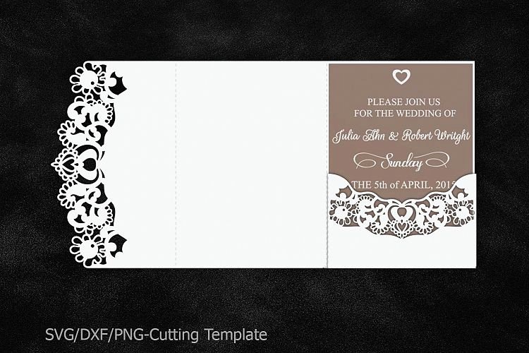 Lace Wedding Invitation Template Inspirational Lace Wedding Invitation Template Laser Cut Pocket Invitation